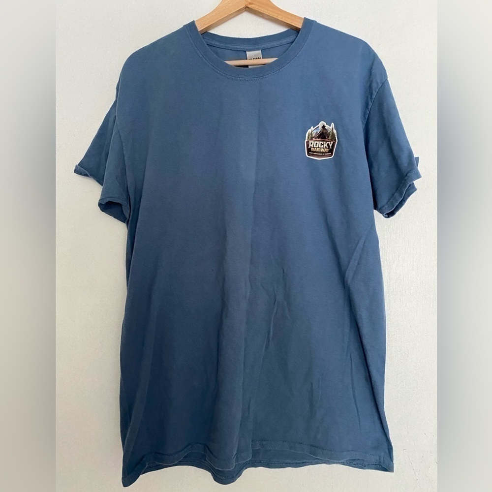 GILDAN ROCKY RAILWAY BLUE MENS SHIRT